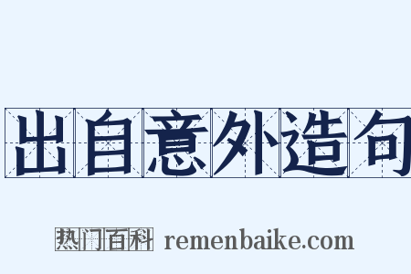 出自意外造句是什么意思的图片